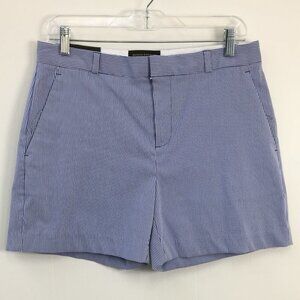 Banana Republic Blue Pin-Stripe Ribbed Women's Shorts Size 6 NEW With Tags
